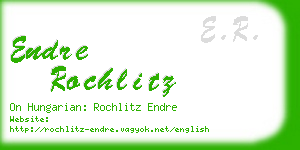 endre rochlitz business card